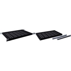 DIGITUS Rack Shelf Black - Durable, Stylish, and Perfect for Organized Storage (4016032365013)